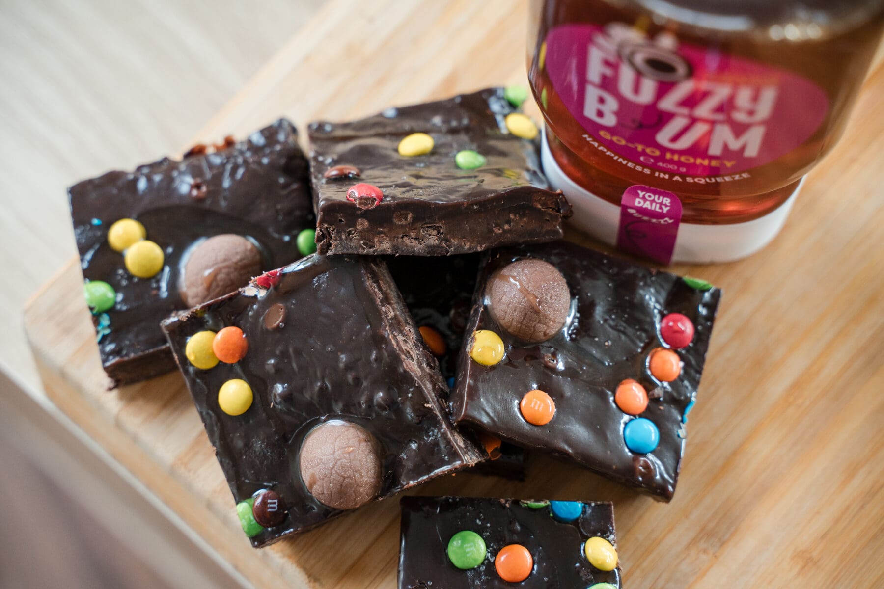 Chocolate and Fuzzy Bum Honey Easter Fudge - Fuzzy Bum