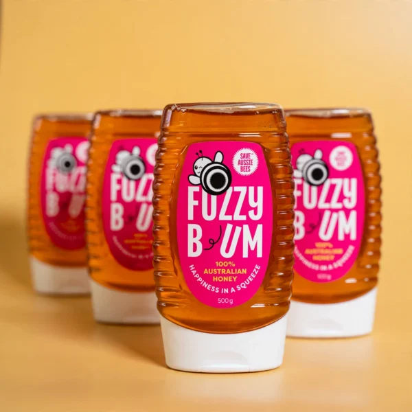 4 x Fuzzy Bum 500gram Squeeze Bottles